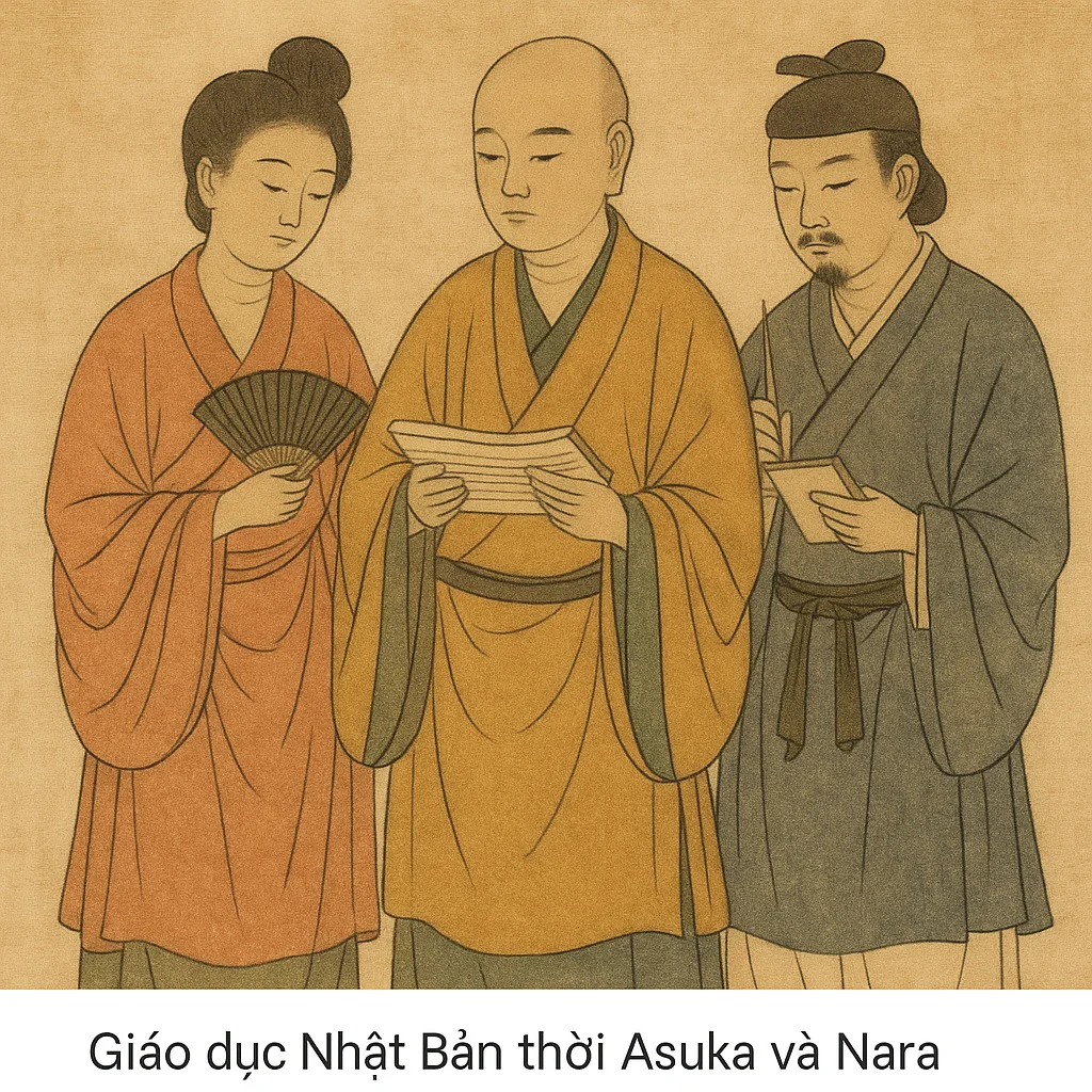 Thumbnail của bài viết: Giáo dục Nhật Bản thời Asuka và Nara (thế kỷ 6–8)