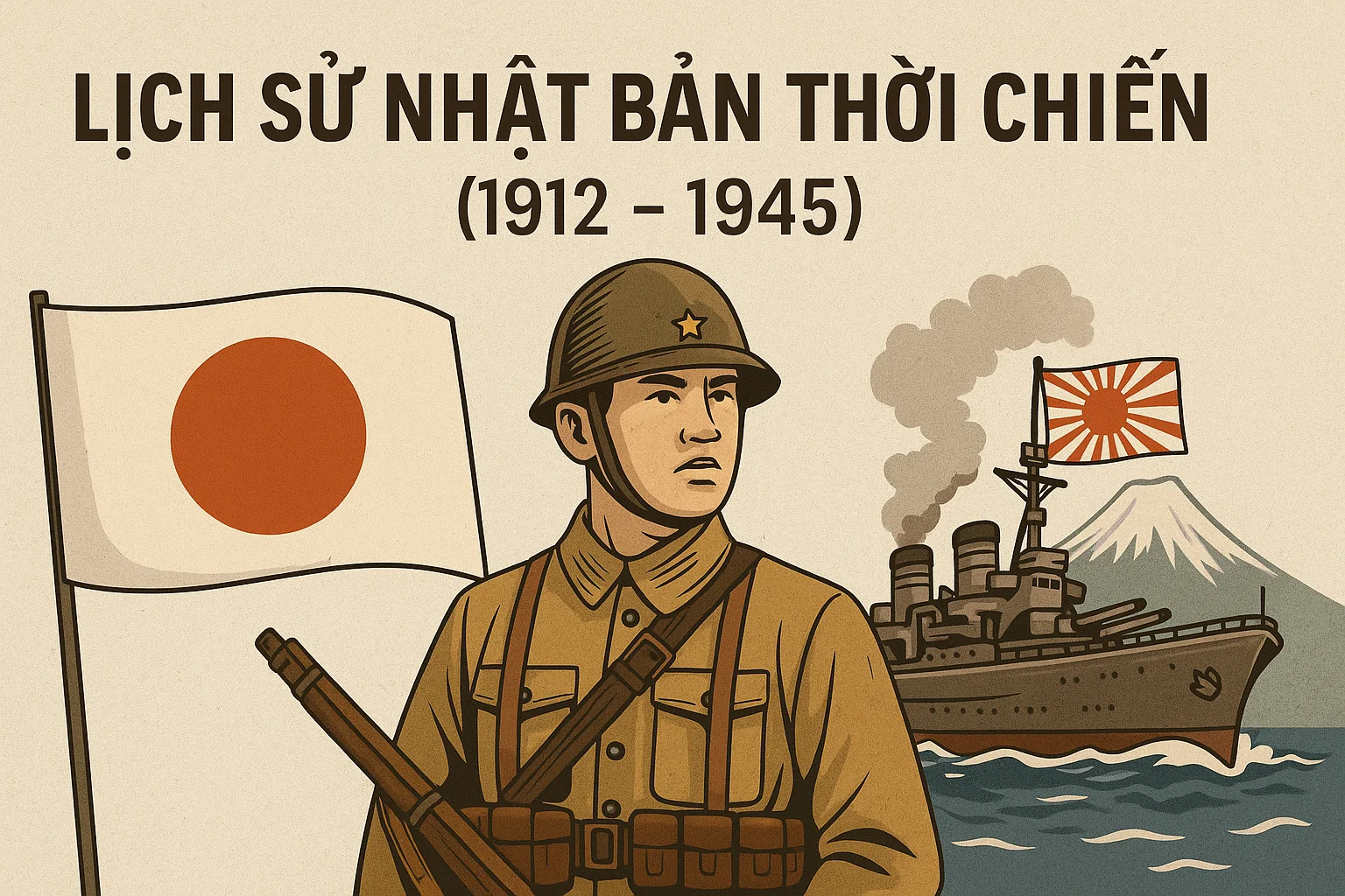 Thumbnail bài viết: Nhật Bản Thời Chiến (1912 – 1945): Từ Thời Đại Taisho Đến Kết Thúc Thế Chiến II